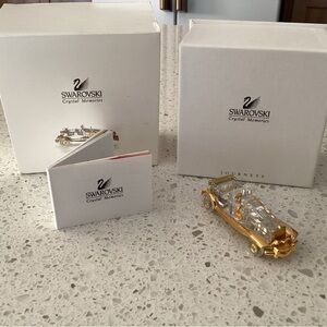 Swarovski Gold and Crystal Car Ornament